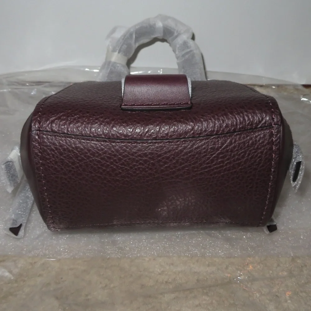 Coach Faye Mini Oxblood Leather Backpack